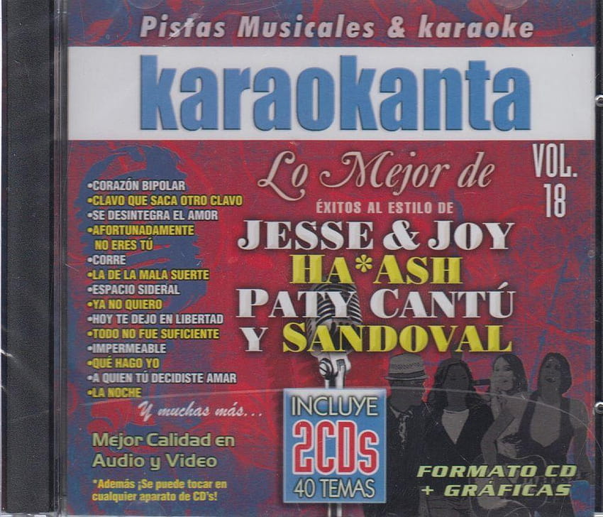 Karaoke CD & GRAPHICS NEW 18 Al Estilo De Jessey & Joy Paty Cantu, sandoval a quien tu decidiste amar HD wallpaper