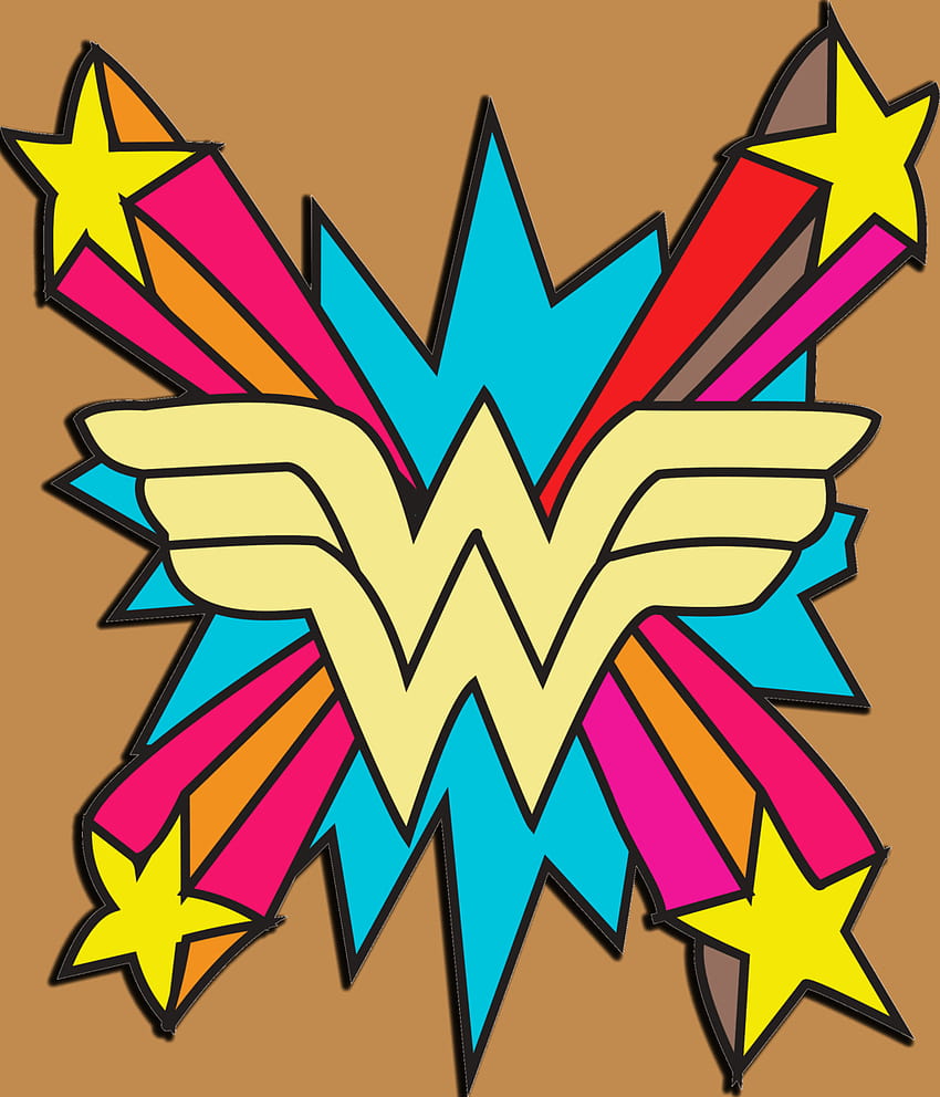 Wonder Woman logosu, harika kadın sembolü HD telefon duvar kağıdı