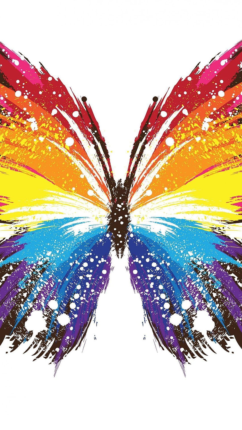 ↑↑TAP AND GET THE APP! Art Abstract Butterfly Colorful, cool butterfly HD phone wallpaper