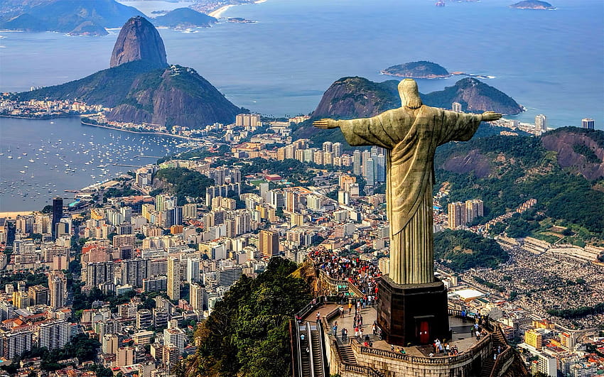 Estatua del Cristo Redentor, Río de Janeiro, Brasil fondo de pantalla