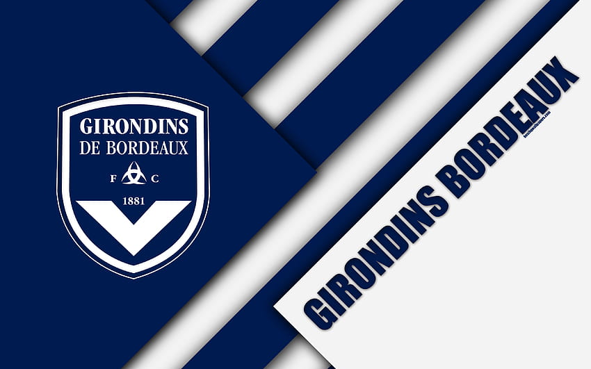 FC Girondins de Bordeaux, design de material papel de parede HD