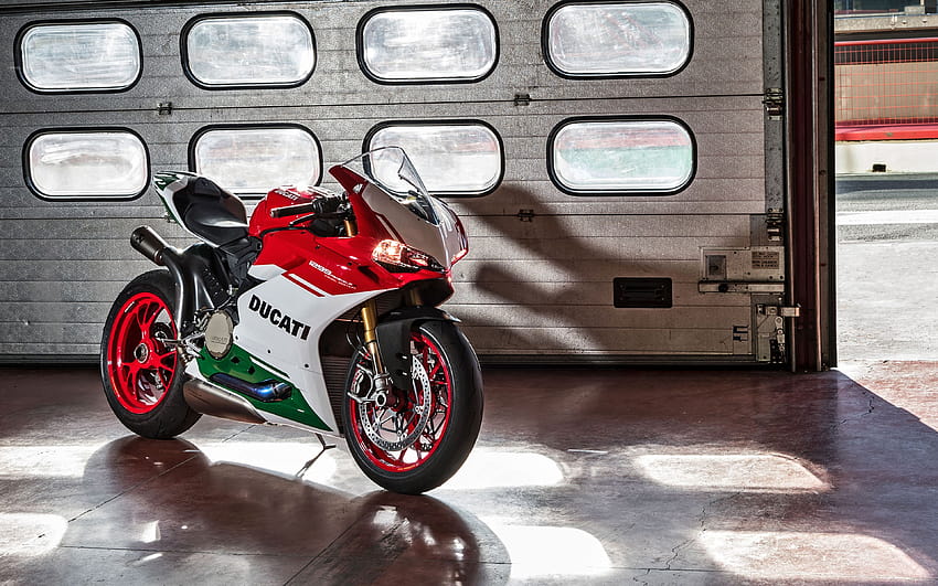 Ducati 1299 Panigale R, Final Edition, 2017, vélo de sport, garage, motos italiennes, Ducati avec résolution 3840x2400. Garage à vélo de haute qualité Fond d'écran HD