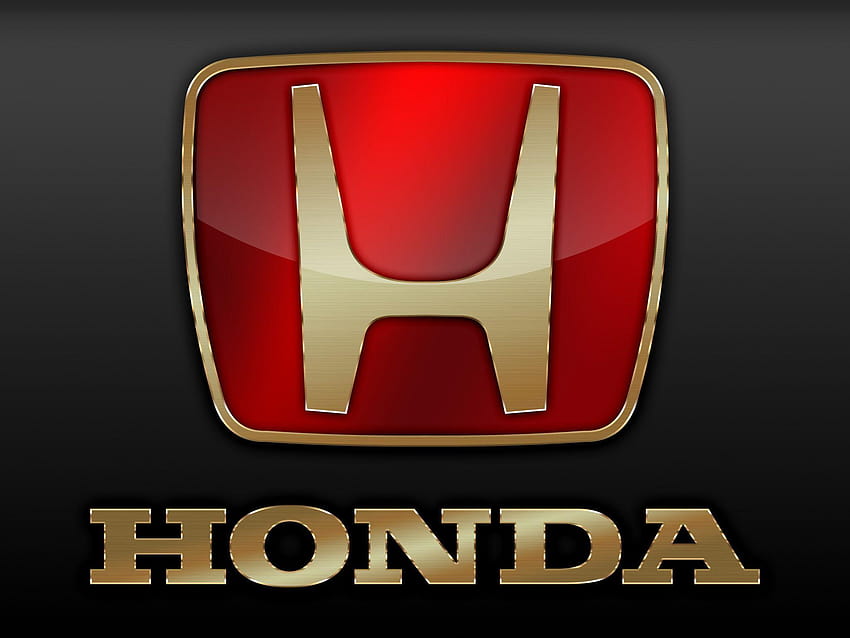 Logo Hondy, czerwony znaczek Hondy Tapeta HD