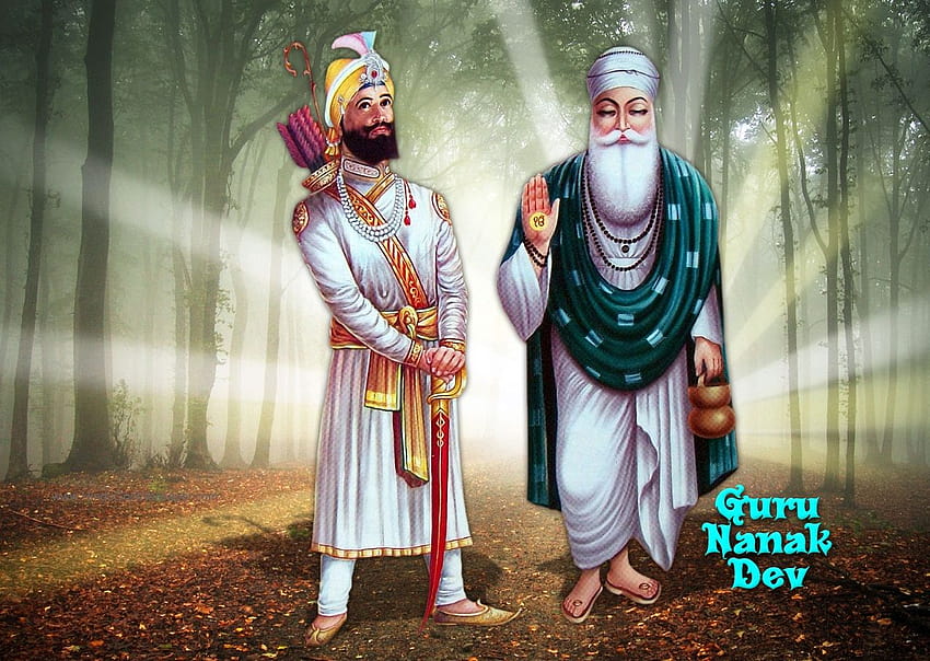 Guru Nanak Dev Ji And Guru Gobind Singh Ji, sikh guru HD wallpaper | Pxfuel