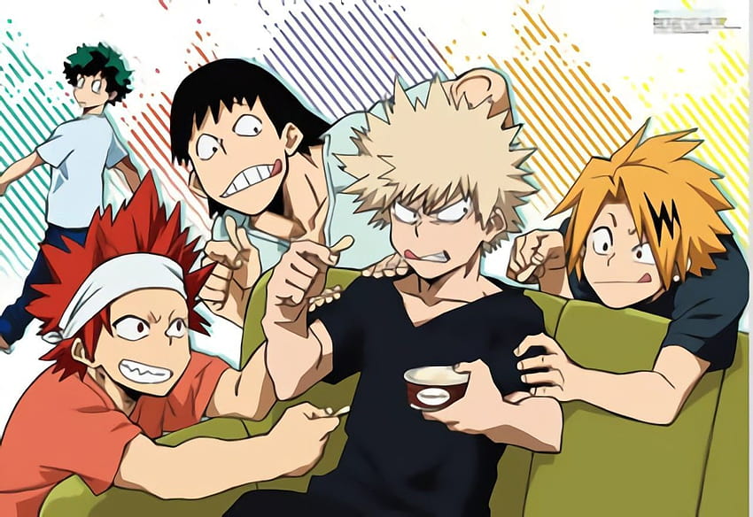 Sleepover  Platonic Bakusquad Oneshot  Youre so kawaii  bnha   oneshot  requests are closed  Quotev