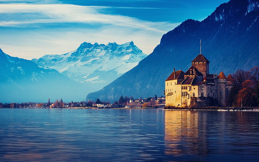 Best 4 Geneva on Hip, Montreux-See, Schweiz HD-Hintergrundbild
