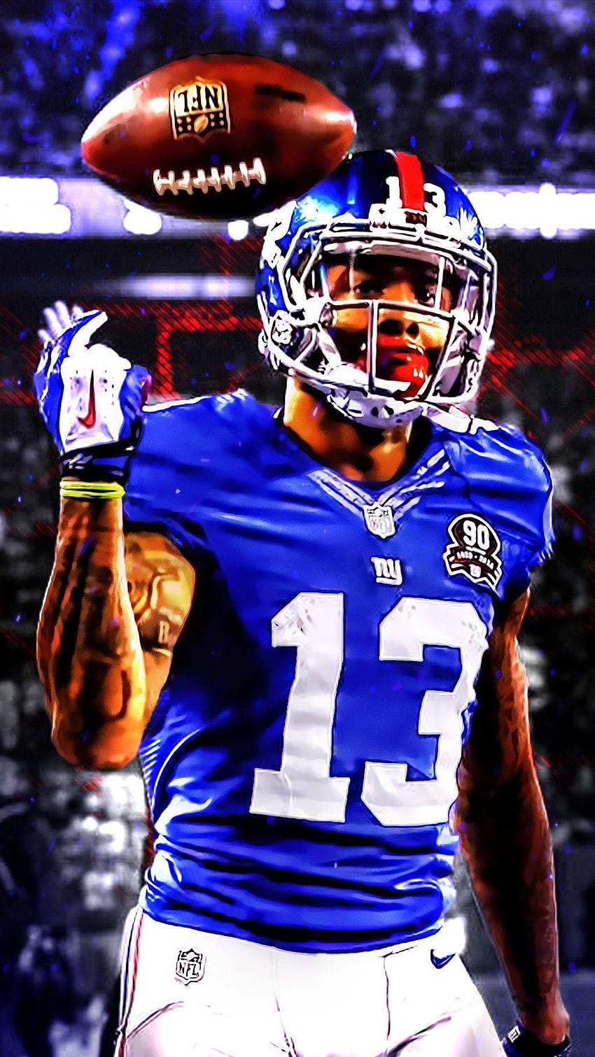 Download Odell Beckham Jr Football Aesthetic Wallpaper