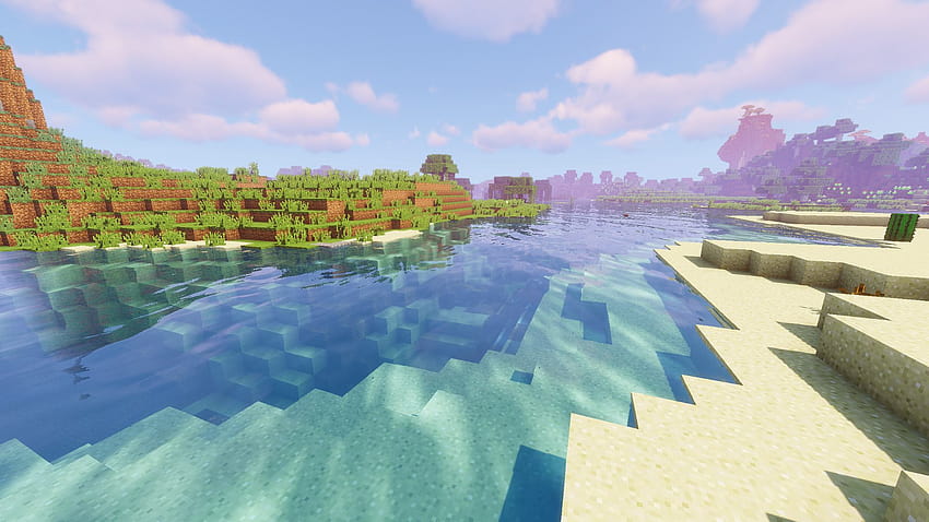 Hay does anyone know about a safe texture pack that has shaders and realistic water. : r/wattles, minecraft realistic water HD wallpaper