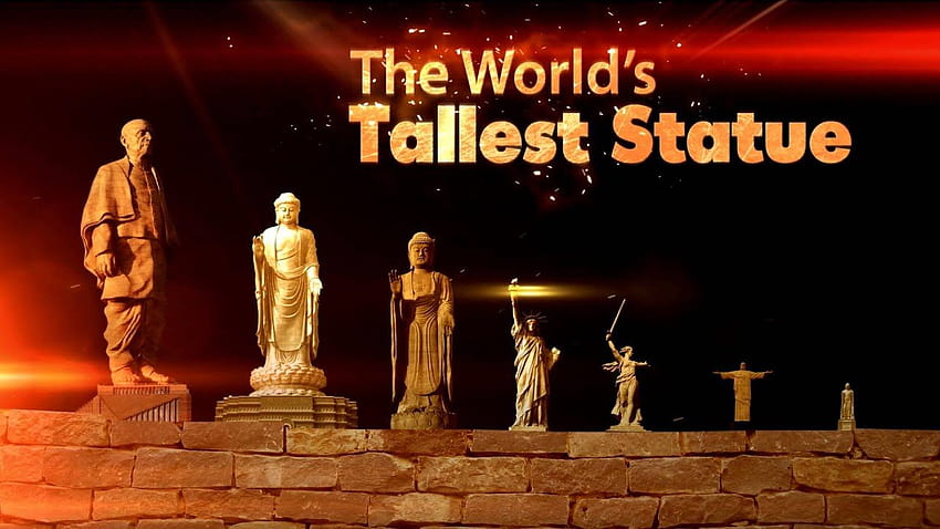 Vislumbres de la estatua más alta del mundo, estatua de la unidad fondo de pantalla