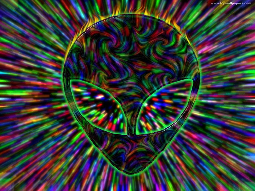 Trippy Alien, laptop estetika alien Wallpaper HD