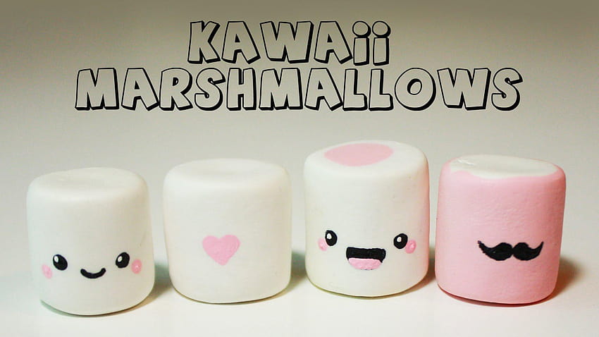 Marshmallows High Quality, kawaii marshmallows HD wallpaper