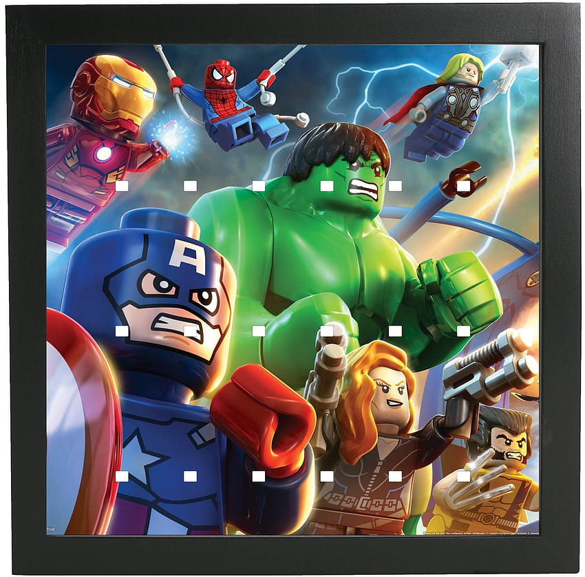 Hulk Display Frame for Marvel Super Heroes Minifigures – Display Frames for Lego Minifigures, lego hulk HD wallpaper