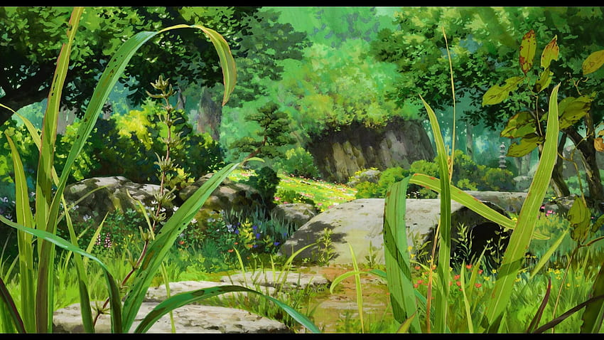 Floresta mágica de anime, floresta legal de anime papel de parede HD