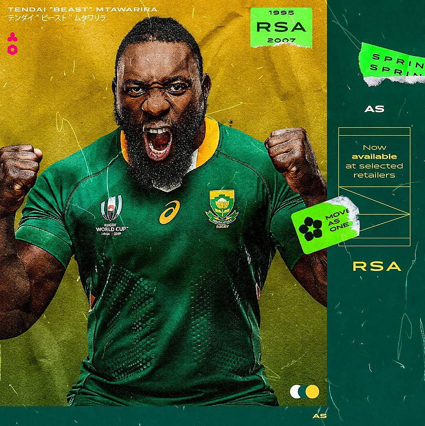 ASICS launch new 'Unstoppable' Springbok jersey for 2019 Rugby, springboks 2019 HD phone wallpaper