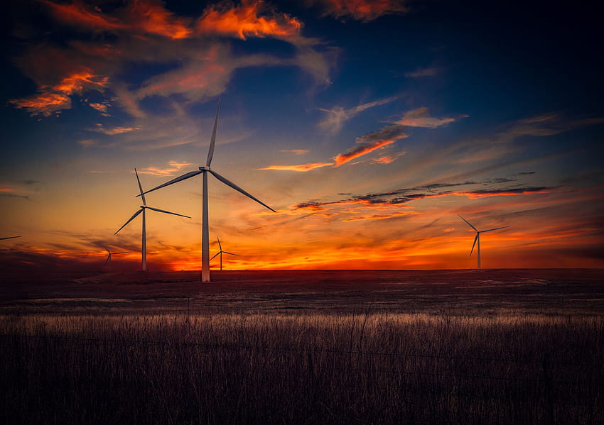 Wind Turbine, Nature, Backgrounds, wind turbines HD wallpaper