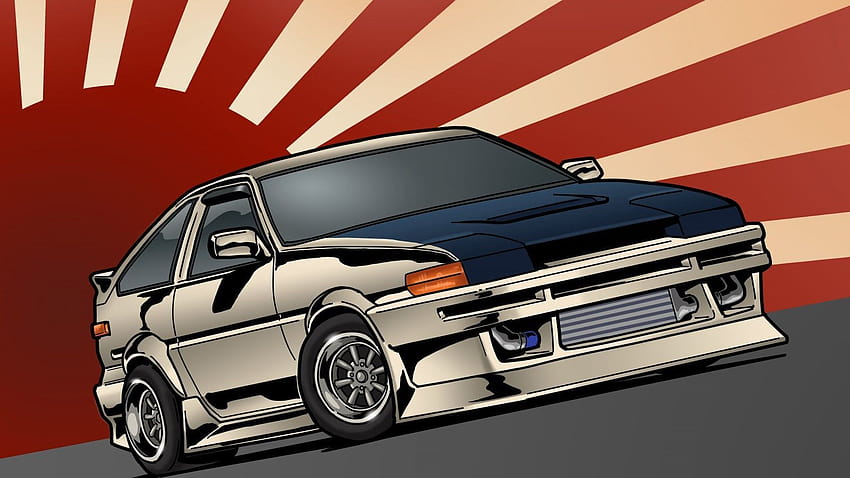 Toyota corolla AE86 from the anime initial D : r/3Dmodeling