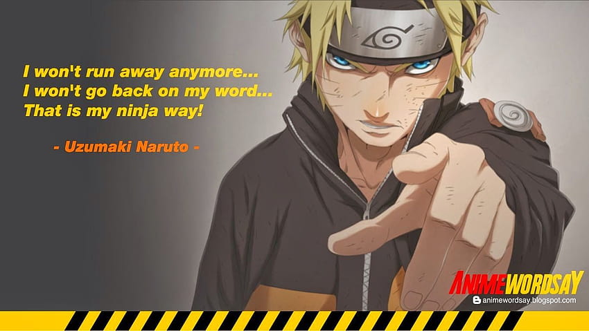 Naruto-Zitate, Naruto-Anime-Zitate HD-Hintergrundbild