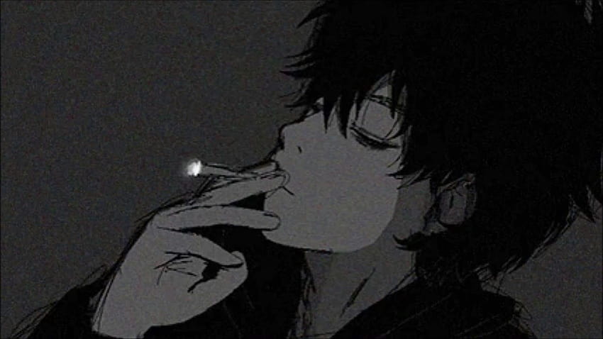 Dark Aesthetic Anime Boy, estetika boy anime gelap Wallpaper HD