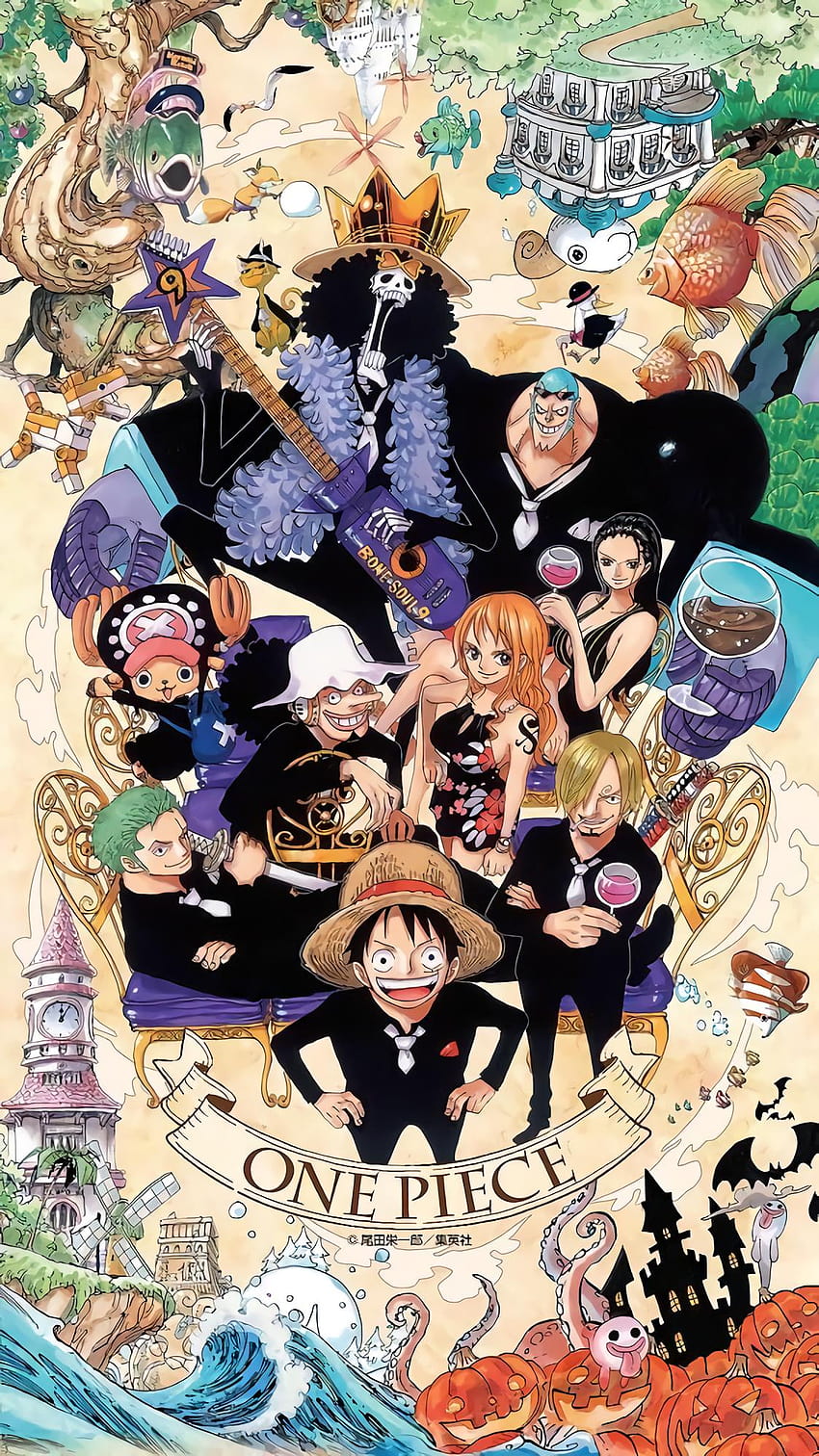 Lüks One Piece 20. Yıldönümü ... sonunda! Keyfini çıkarın!, canavar üçlü HD telefon duvar kağıdı