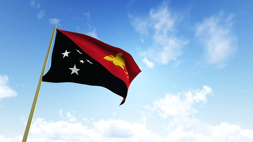 Flag of Papua New Guinea HD wallpaper