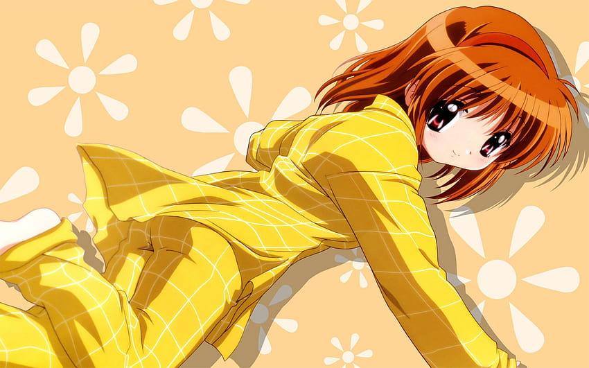 Kanon Ayu in yellow pjs Anime [1920x1200, yellow anime HD wallpaper