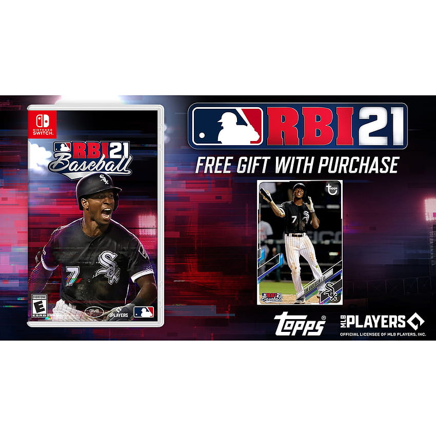 MLB RBI Baseball 21 with Bonus Topps Foil Card, Major League Baseball, Nintendo Switch HD phone wallpaper