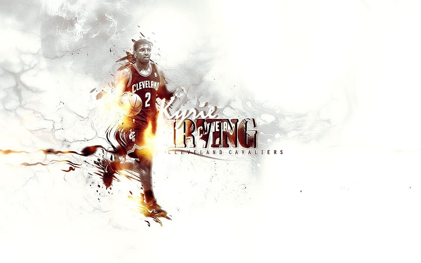 1 Kyrie Irving Logo, Cleveland, Cavs, basketball HD wallpaper