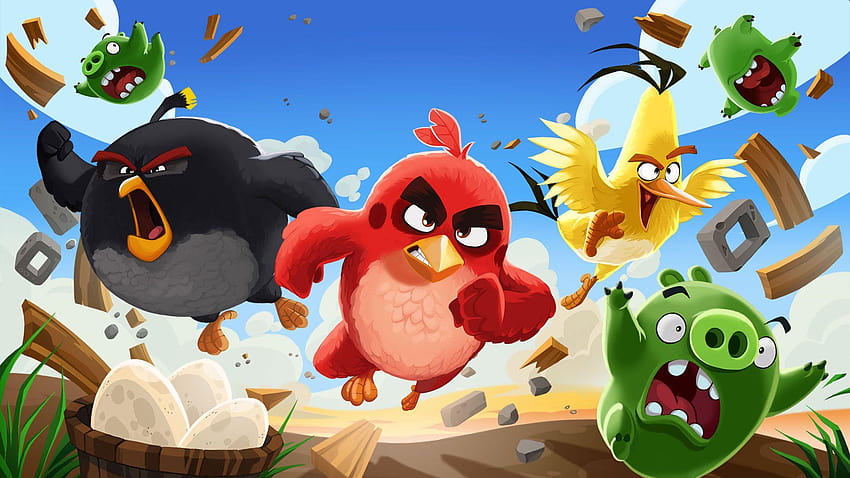 Angry Birds Hintergründe HD-Hintergrundbild