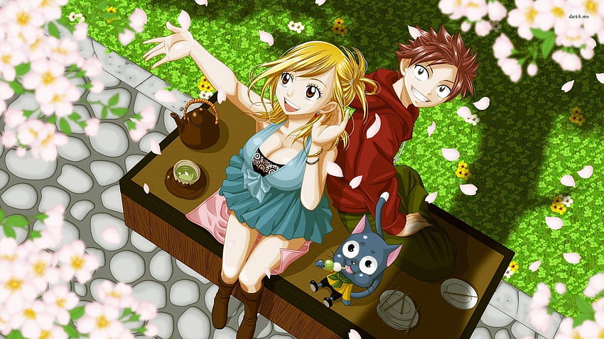 Fairy Tail Natsu и Lucy Full, lucy heartfilia HD тапет