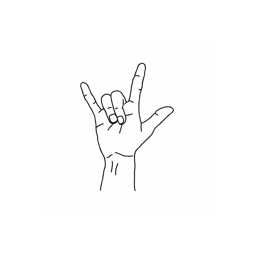 Rock with you!, sign language HD phone wallpaper
