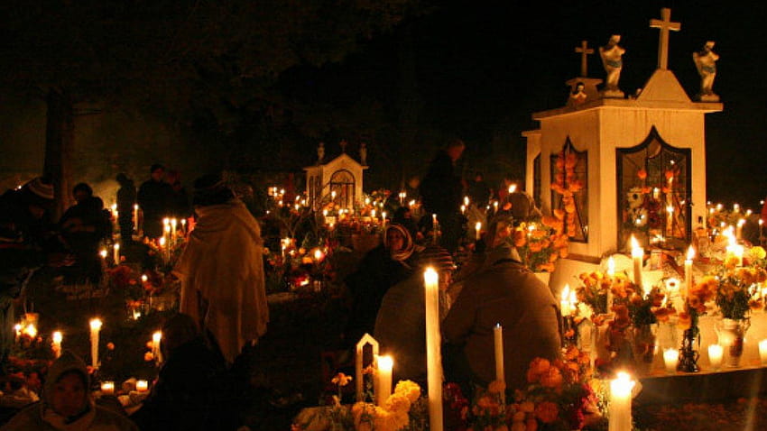 Día de los Muertos y la tradicion in México, dia de todos los santos HD duvar kağıdı