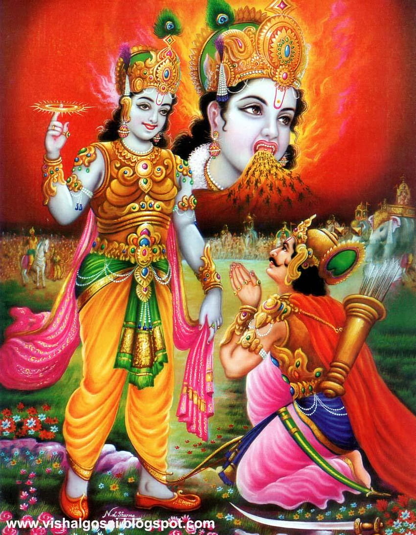 Do Senhor Krishna Com Arjun, Senhor Krishna e Arjuna Papel de parede de celular HD