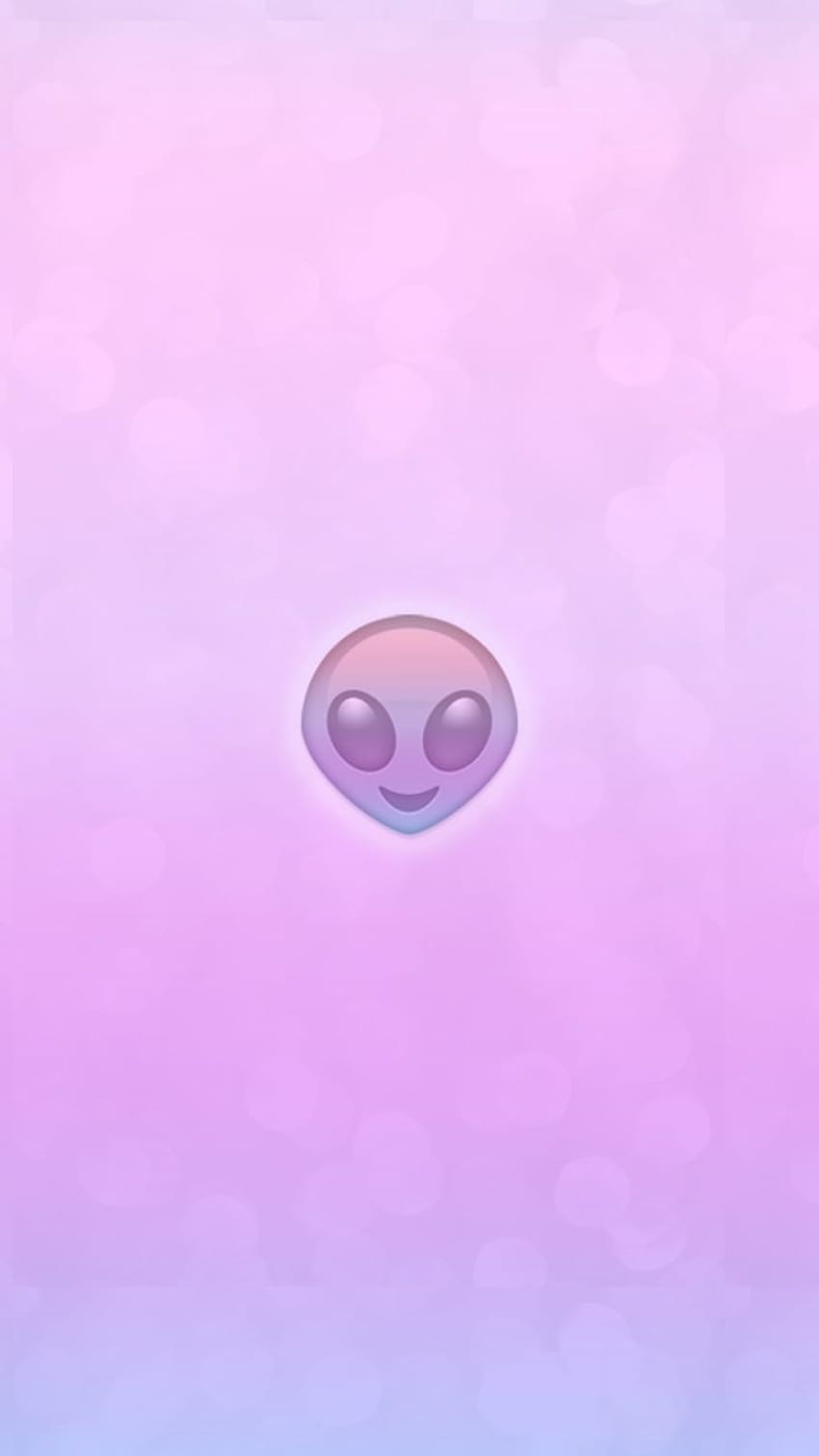 plano de fundo, iPhone, Android, rosa, roxo, gradiente, ombre, alienígena, emoji, emoji alienígena Papel de parede de celular HD