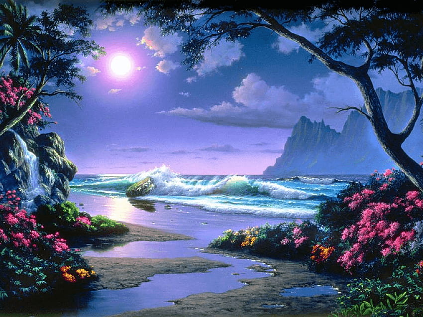 tuuzi Utopia  Beautiful landscape wallpaper Fantasy landscape Landscape  wallpaper