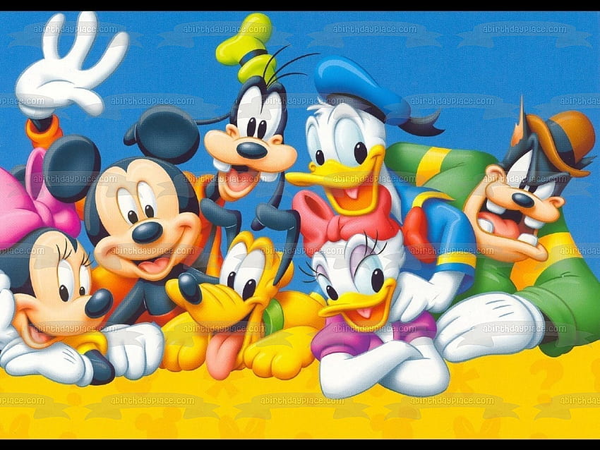 ディズニー ミッキーマウス ミニーマウス グーフィー ドナルドダック デイジーダック プルート Ed – A Birtay Place 高画質の壁紙
