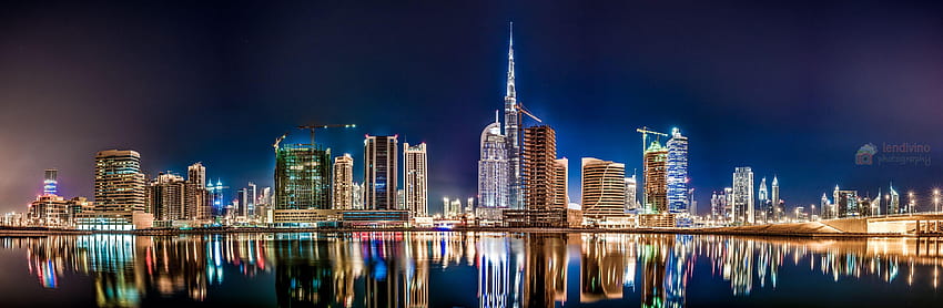 Dubai at night Concept / City 73213, downtown dubai cityscape HD wallpaper
