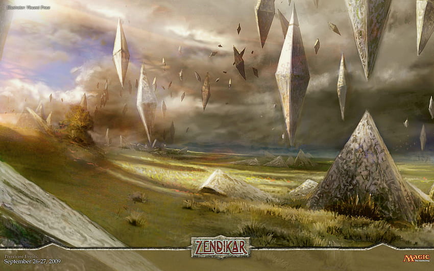 Zendikar-Wälder, mtg-Land HD-Hintergrundbild