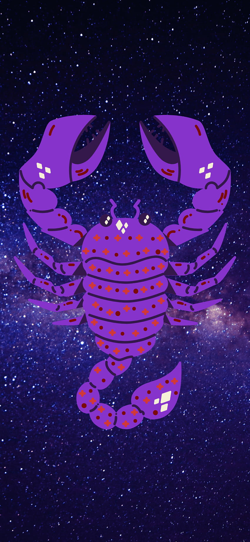 scorpio purple aesthetic HD phone wallpaper