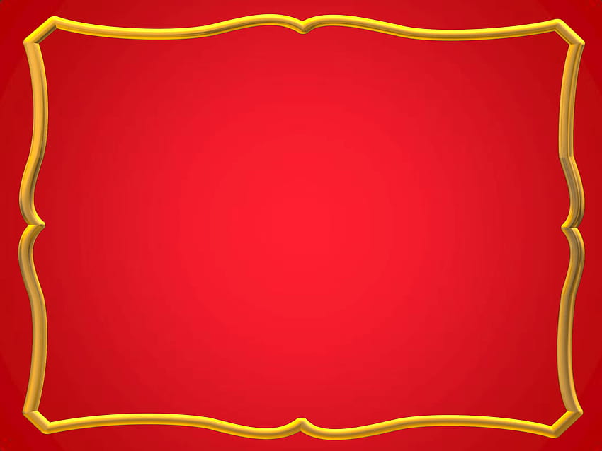 Frames and borders png, red and gold HD wallpaper