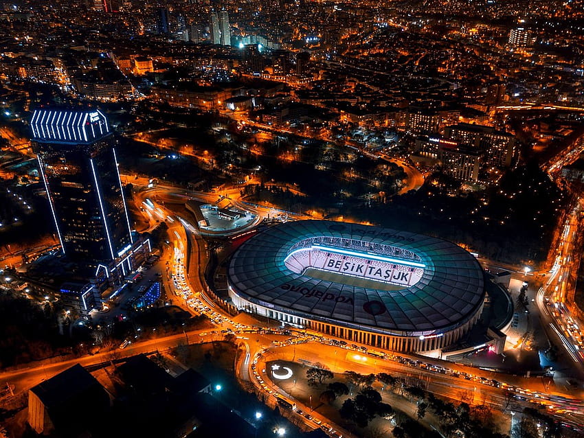 Beşiktaş Vodafone Park สนามกีฬาเติร์กเทเลคอม วอลล์เปเปอร์ HD