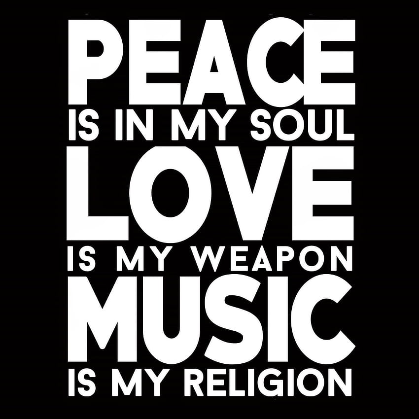 Of Peace Love Music wallpaper ponsel HD