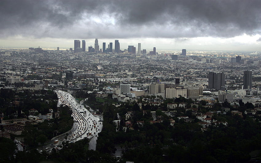 Los Angeles, la skyline HD wallpaper