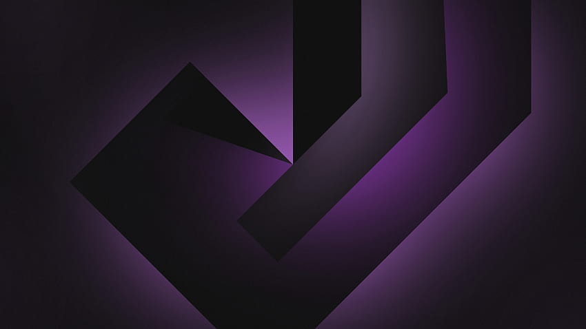 Geometric, Shapes, Dark background, Black, Violet, violet dark black HD wallpaper