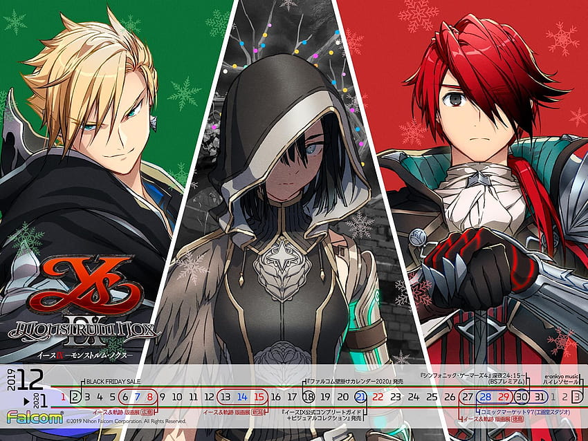 Falcom President On a Possible New Ys Vs Kiseki Game, Ys IX and Ys X Possibly Releasing on PS5, and More, ys ix monstrum nox HD wallpaper