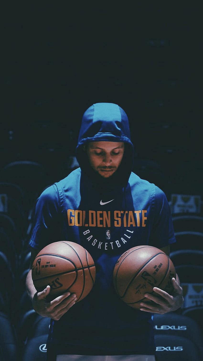 Cartoon-Basketball Steph Curry, NBA-Curry HD-Handy-Hintergrundbild