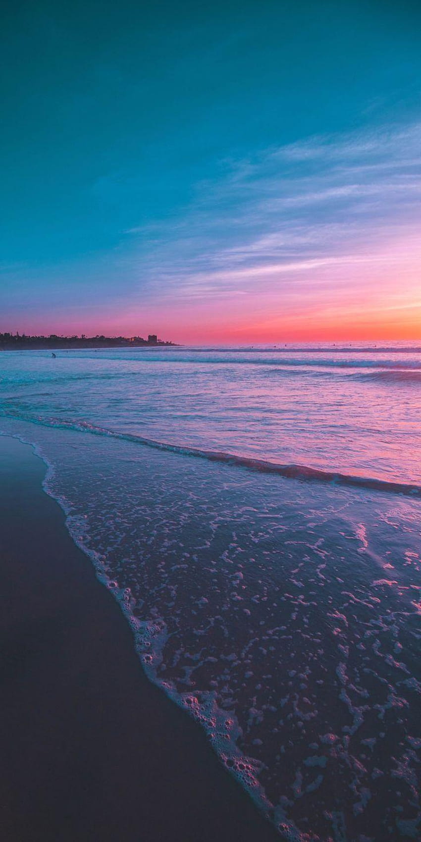 คุณชอบทะเลธรรมดาหรือทะเลเวทย์มนตร์แบบไหนมากกว่ากันเพราะนี่คือพระอาทิตย์ตกดินที่แสนวิเศษ วอลล์เปเปอร์โทรศัพท์ HD