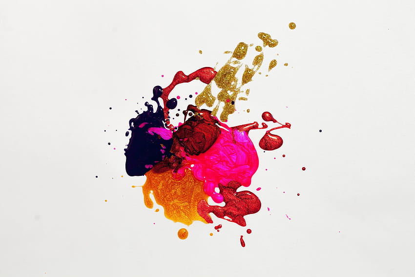 Paint Splatter Art the Easy Way: Techniques for Your Next Project, blots paint canvas spray stains HD wallpaper