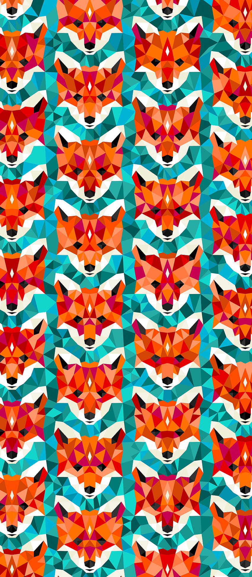 Russfussuk 'Vulpes' D4A, fox patterns HD phone wallpaper