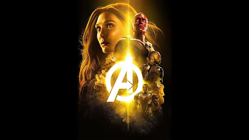 avengers: infinity war, 2018, the mind stone, poster, , background, 546fb0 HD wallpaper