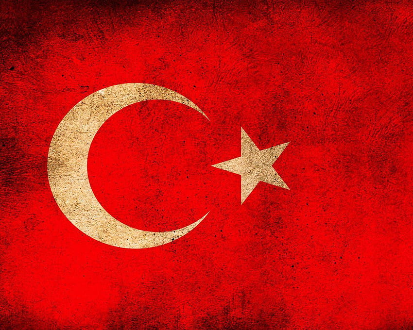 Bandeira da Turquia, bandeira turca papel de parede HD